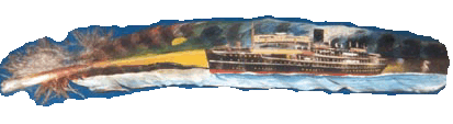 Feather from the Elsinore decoated with a painting